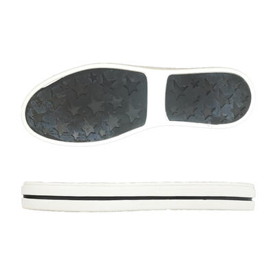 Shoe sole manufactur anti-slip fashion casual double color rubber sole for skate shoes