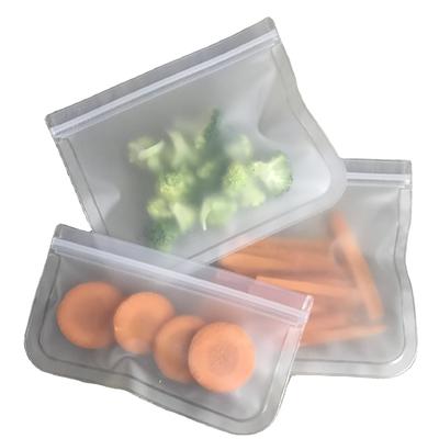 Colorful Freezer Safe PEVA Plastic FreeExtra Thick Leakproof Reusable Peva Food Storage Bag