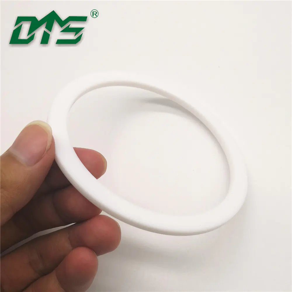 China Manufacture White Colour Pure VirginPoly Tetra Fluoroethylene PTFE Back Up Ring Seal By CNC