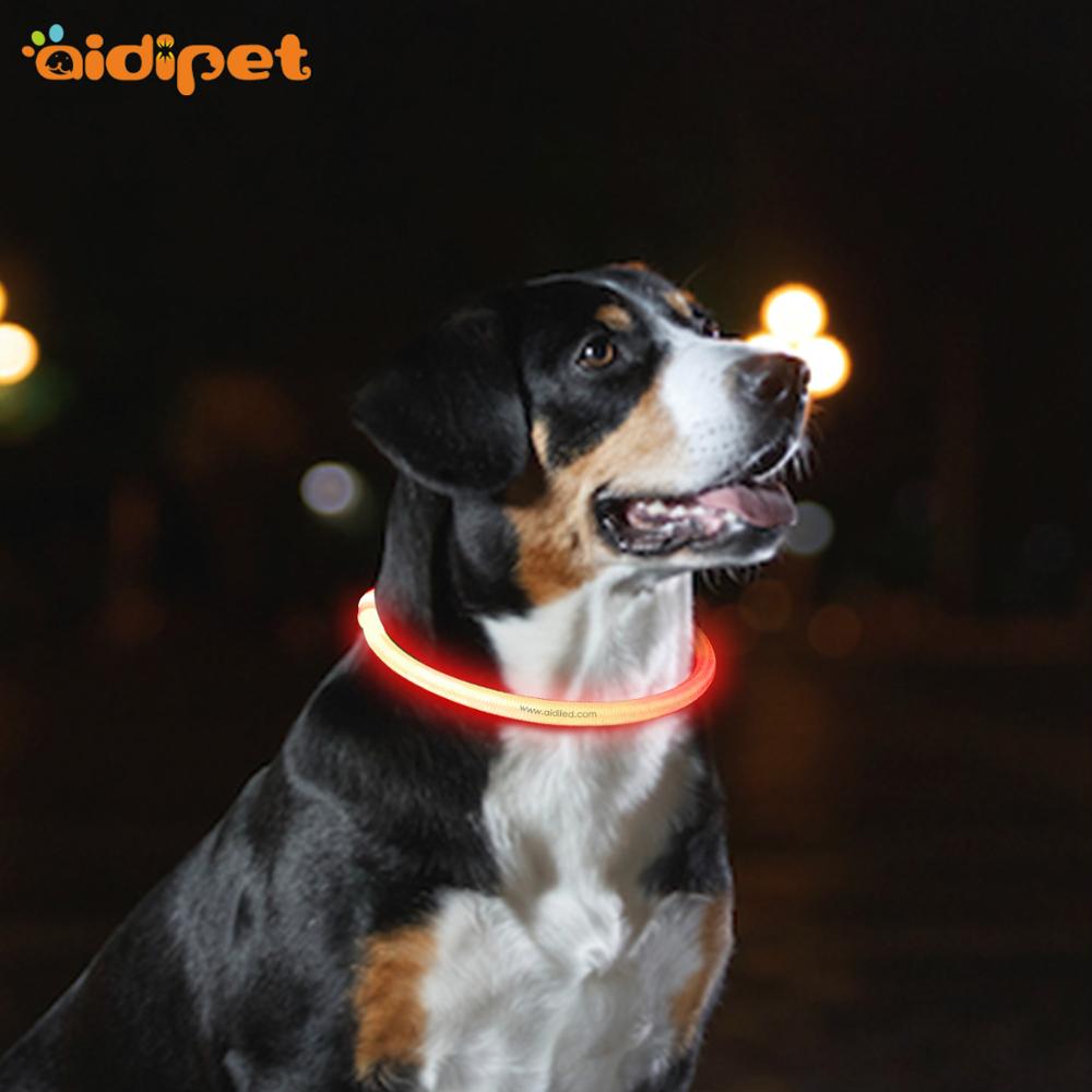 wholesale manufacturer custom outdoor nylon mesh adjustable rechargeable led dog harness