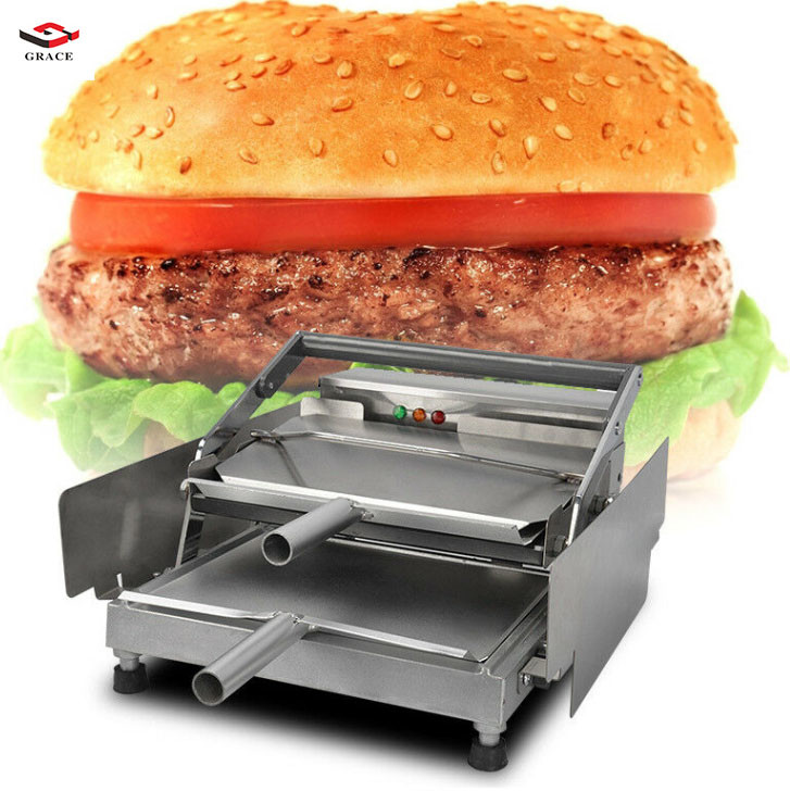 Commercial Hamburger Bread Baking Machine Burger Heating Machine Bread Toaster Double Layers