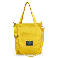 Osgoodway2 Online Hot Selling Yellow Fashion Canvas Shoulder Shopping Bag Handbag Women