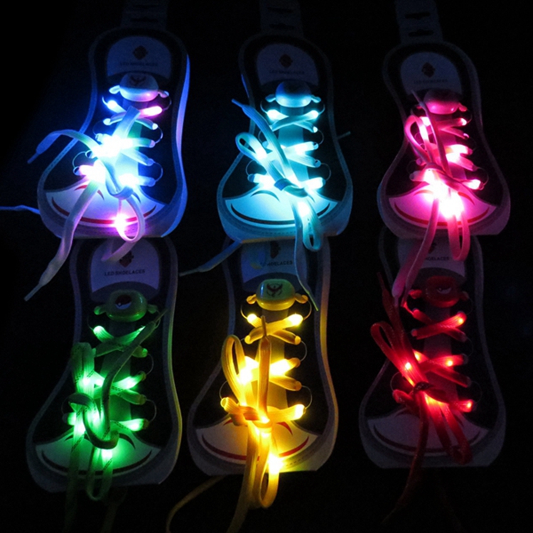 China Led Sports Products Supplier Charm Colorful Shoelaces for Party Dancing