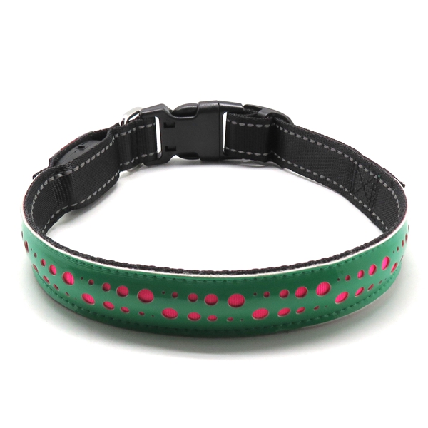 Leather Personalized Dog Collars Custom Cat Pet Hollow Printing Collar for Small Medium Large Dogs