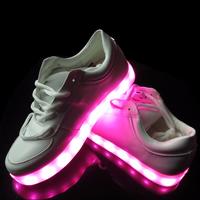 Led Light Shoes 2016 New Style Colorful Running Sport Changeable Color LED Shoes Women Men with Remote Control