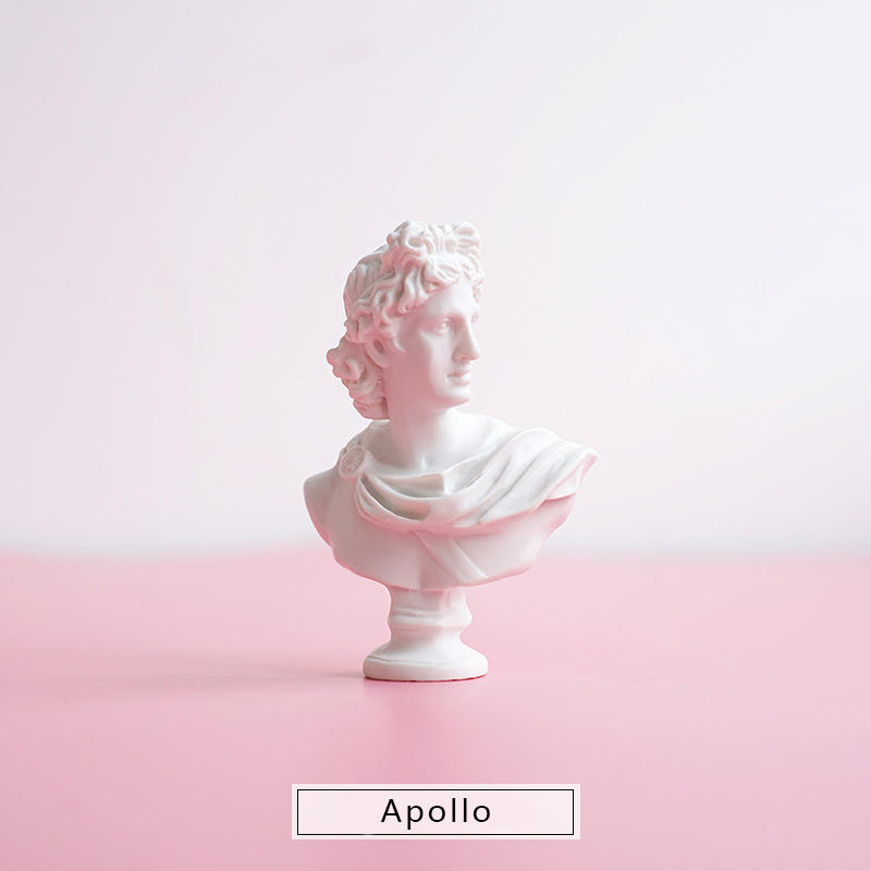 Resin Art Mini People Sculpture Apollo Statue Desk Decor OrnamentsResin Stone