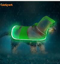 Transparent Waterproof Pet Dog Raincoatreflective safety design big dog clothes