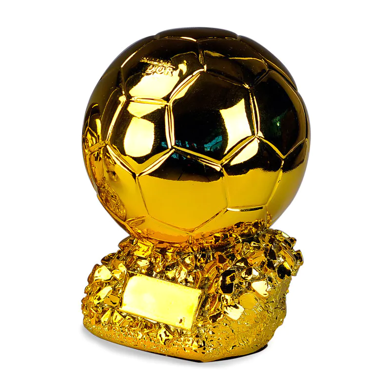 Customized football game resin trophy gold championship soccer trophy wholesale