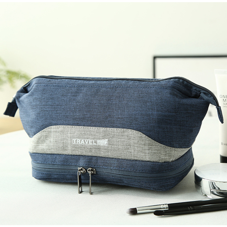 Osgoodway Double Compartment Small Travel Make up Organizer Bag Waterproof Cosmetic Pouch Bag