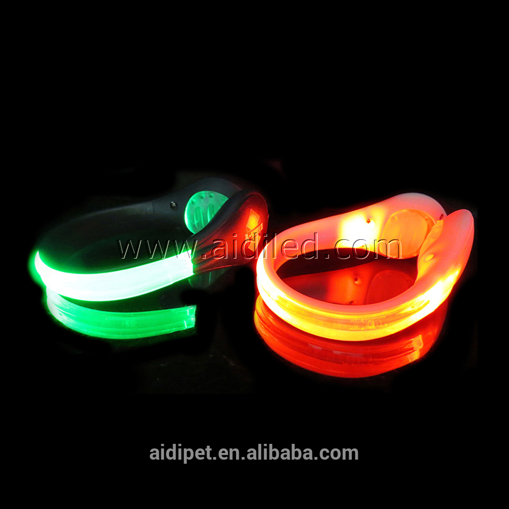 Optical Fiber Led Luminous Shoe Clip Safety Light For Runners