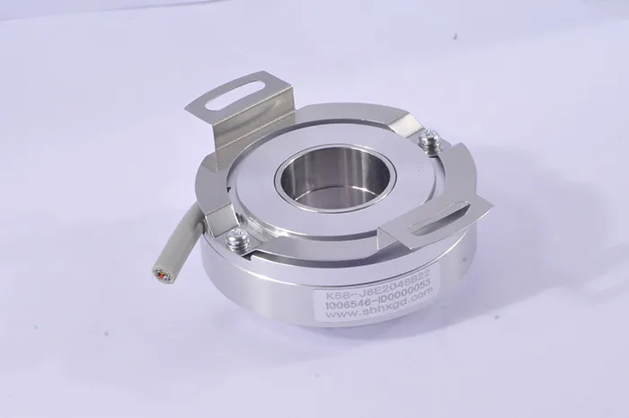 product-HENGXIANG-K58 hollow shaft rotary encoder extra thin inner diameter 15mm,16mm,18mm,20mm,22mm