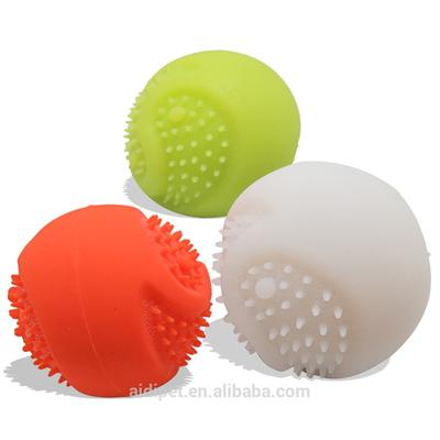 high quality electronic silicon led pet dog toys ball throwing ball