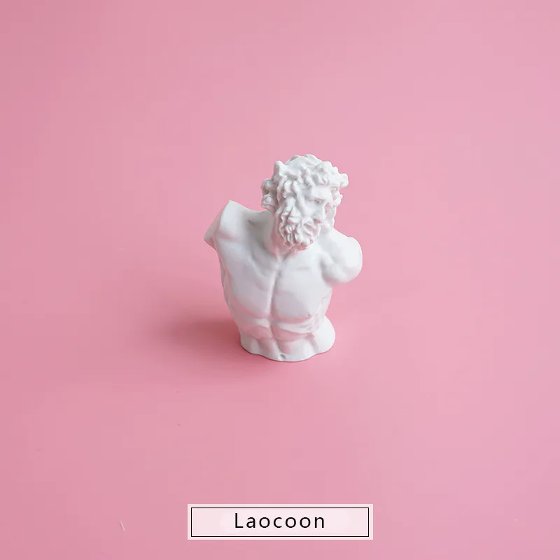 Mini Laocoon Sculpture Nordic Minimalist Art People Statue Resin Mold Silicon