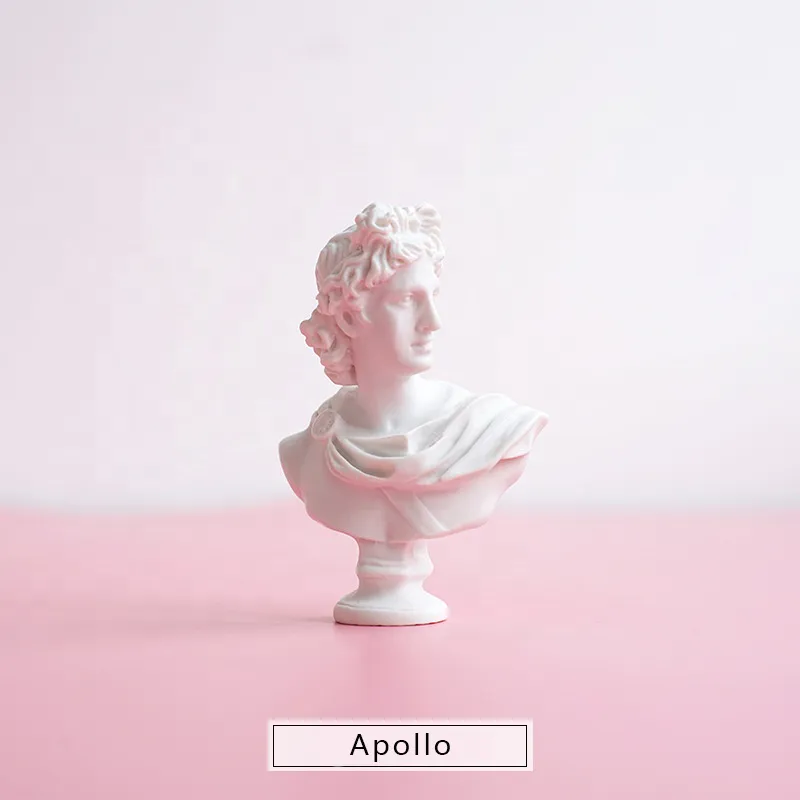 Resin Art Mini People Sculpture Apollo Statue Desk Decor OrnamentsResin Stone