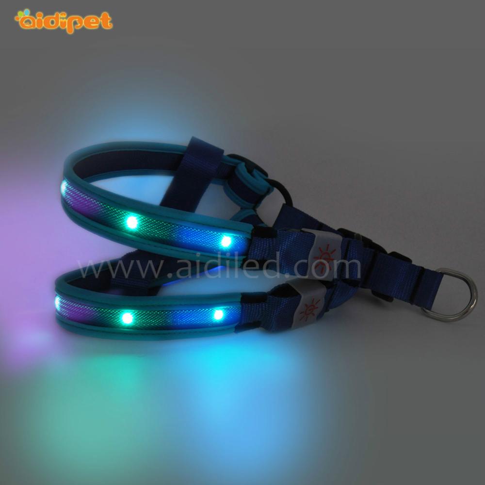 Wholesale New Design Custom Pet Retractable led Dog Harness Pattern for outdoor
