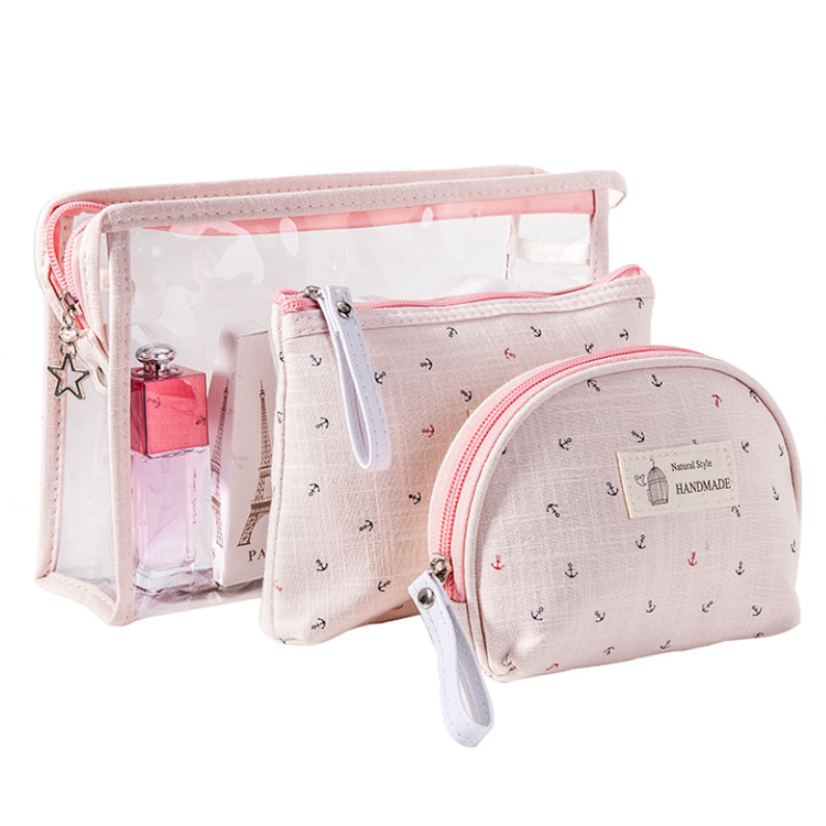 Osgoodway2 Fashion Transparent PVC Cosmetic Accessories Bag Sets Wholesale Make up Travel Bag