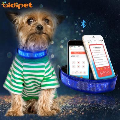 New High Quality Smart Dog Pet Flashing Led Tracking Collar Waterproof USB Dog Collar