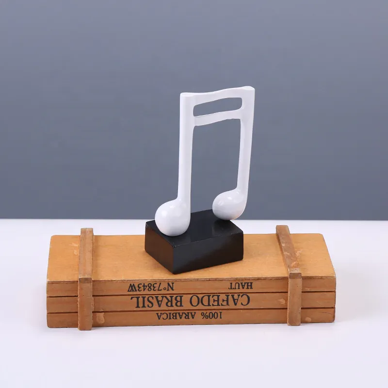 Musical Note Statue Europea Art Figurine Creative Ornaments Living Room Decoration Resin Crafts