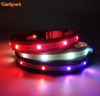 RGB Flashing Dog Collar Leash Sets Cool Light Up Collar for Dogs Amazon New Item Pet Supply Made in China Factory
