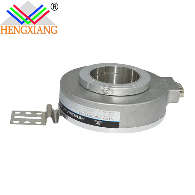 product-flat rotary encoder K100 hengxiang encoder 45mm hole shaft DC12-30V-HENGXIANG-img-1