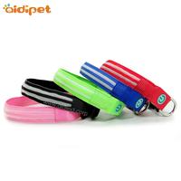 Hot New Products Night Safety Pets Accessories Nylon LED Dog Collar colorful nylon collar