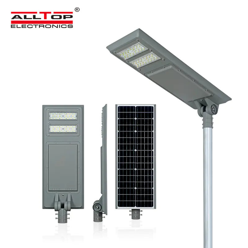 ALLTOP Cheap outdoor aluminium housing waterproof IP65 100w integrated all in one solar led street light