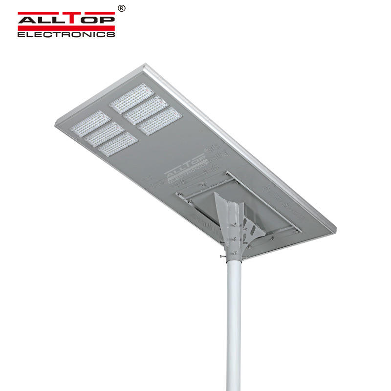 ALLTOP Super brightness outdoor aluminium all in one square ip65 waterproof 200watt led solar streetlight