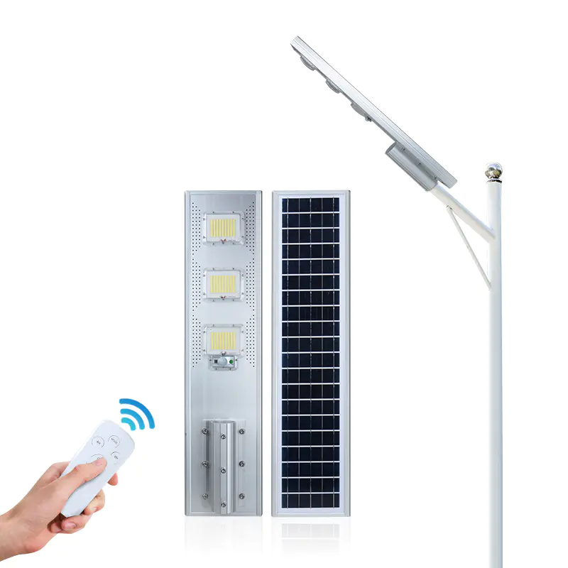 Ip65 outdoor waterproof pathway road lighting smd integrated 60w 120w 180w 240w all in one solar led street lamp