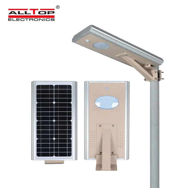 ALLTOP Zhongshan supplier 8w 15w 25w induction outdoor smd integrated all in one solar led street light