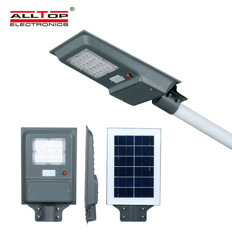 ALLTOP High lumen 20watt 40watt 60watt ip65 outdoor waterproof integrated all in one solar led street light