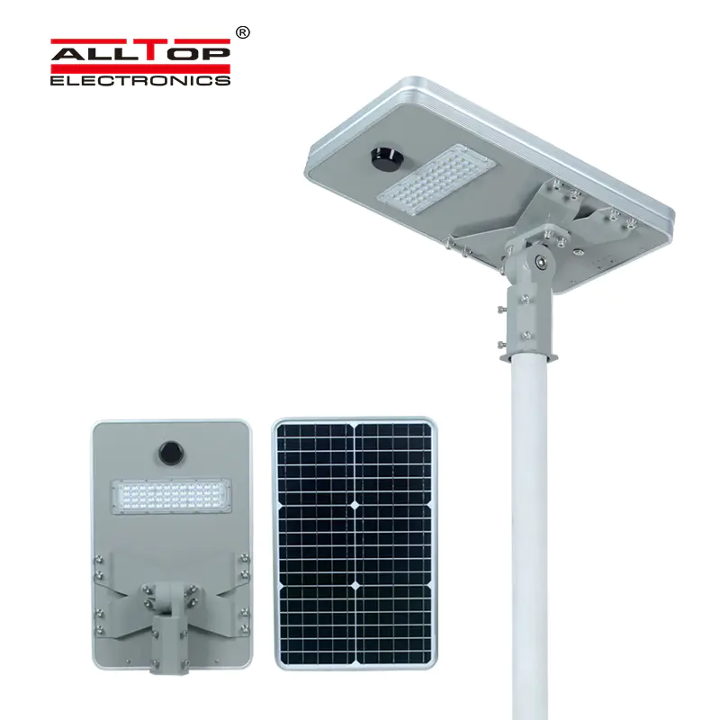 ALLTOP High quality outdoor lighting ip65 smd 50w 100w 150w 200w integrated all in one led solar street light