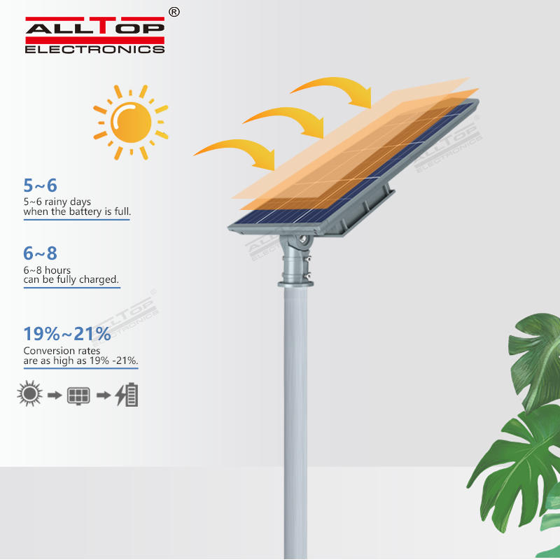 ALLTOP 150w outdoor waterproof ip65 integrated battery power all in one solar led street light