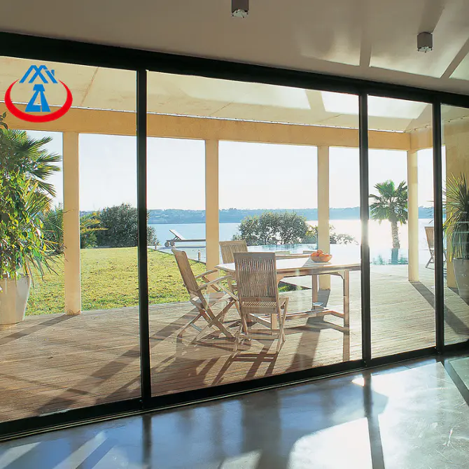 Large Double Tempered Glass Sliding Door Extension With Aluminum Sliding Patio Doors
