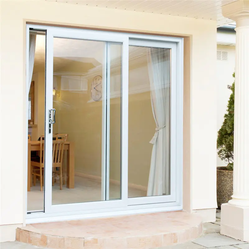 transparent plastic sliding door large sliding glass doors from China