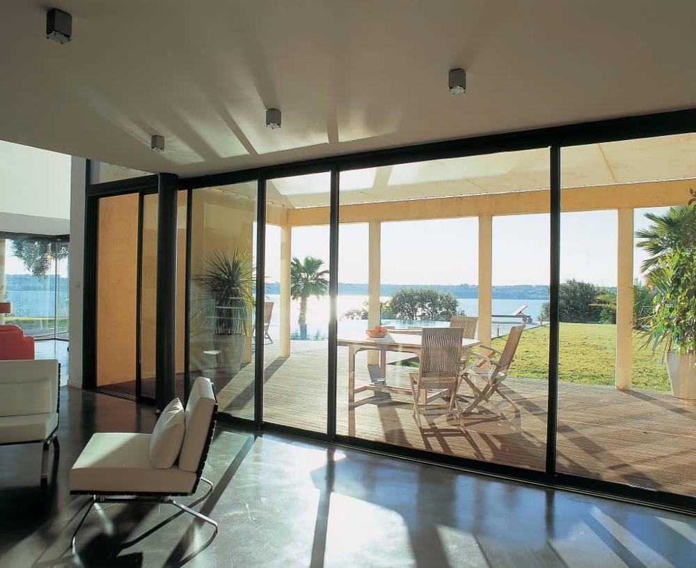 Large Double Tempered Glass Sliding Door Extension With Aluminum Sliding Patio Doors
