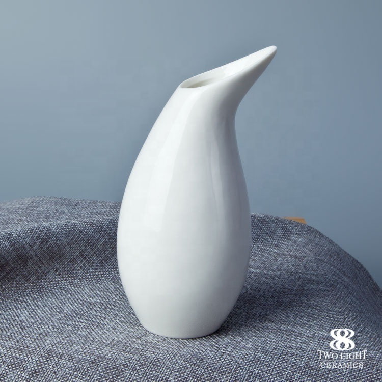 Special Durable White Crockery Tableware Vase, Restaurant Hotel Supplies Ceramic Porcelain Vases*