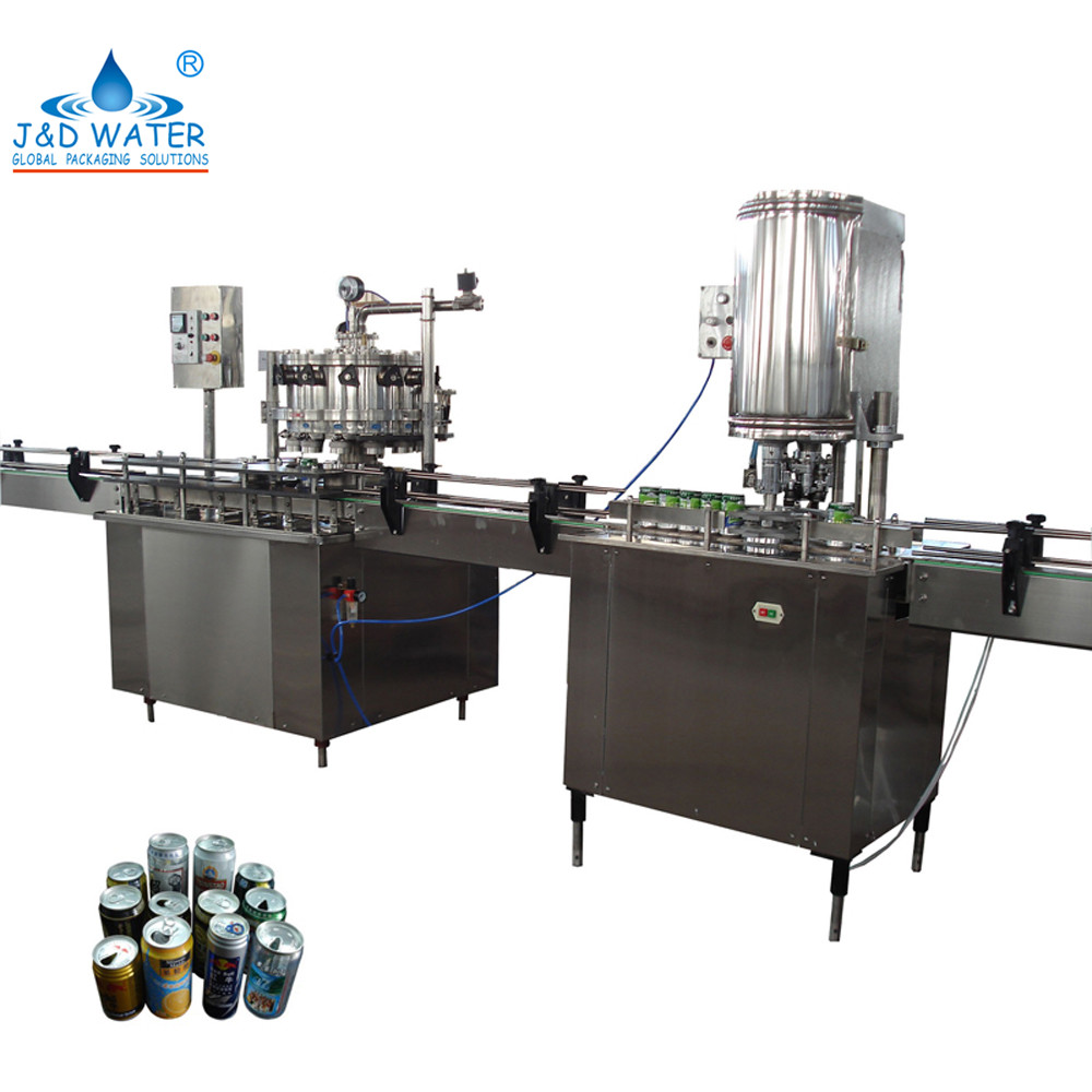 1000-2000 Production Capacity Can Water Filling Machines with 3.2kw