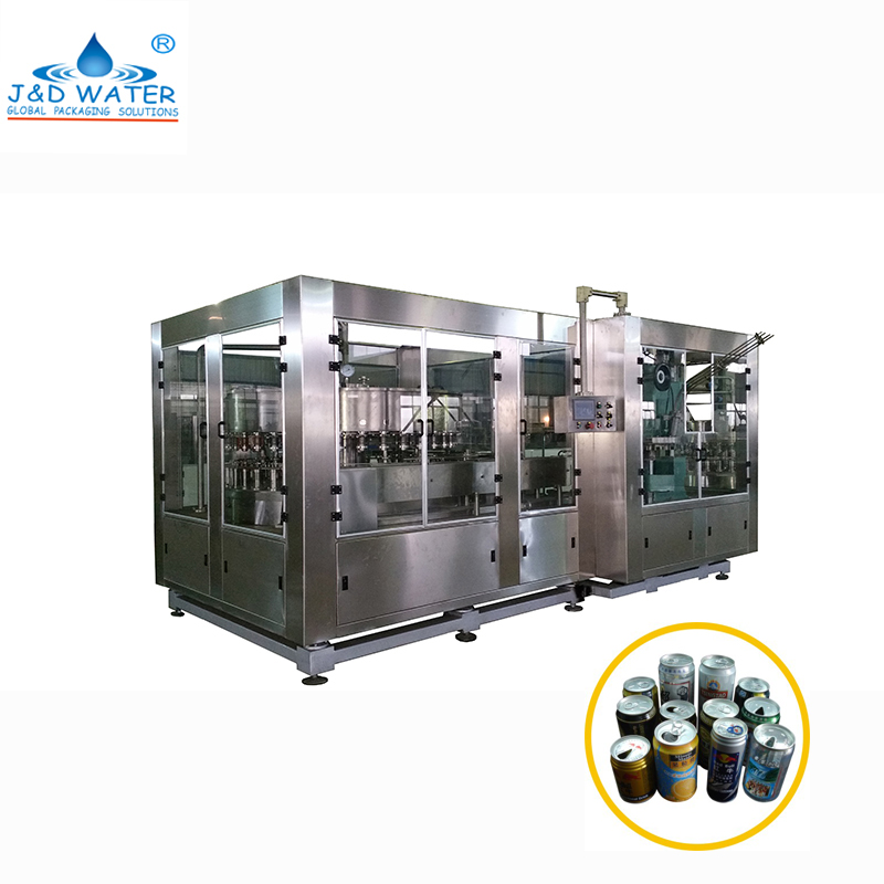 automatic beverage tin energy drink cans filling sealing machine