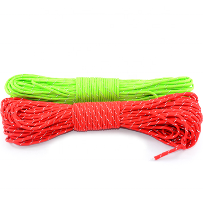 High quality customized package and size 7 core parachute rope braided