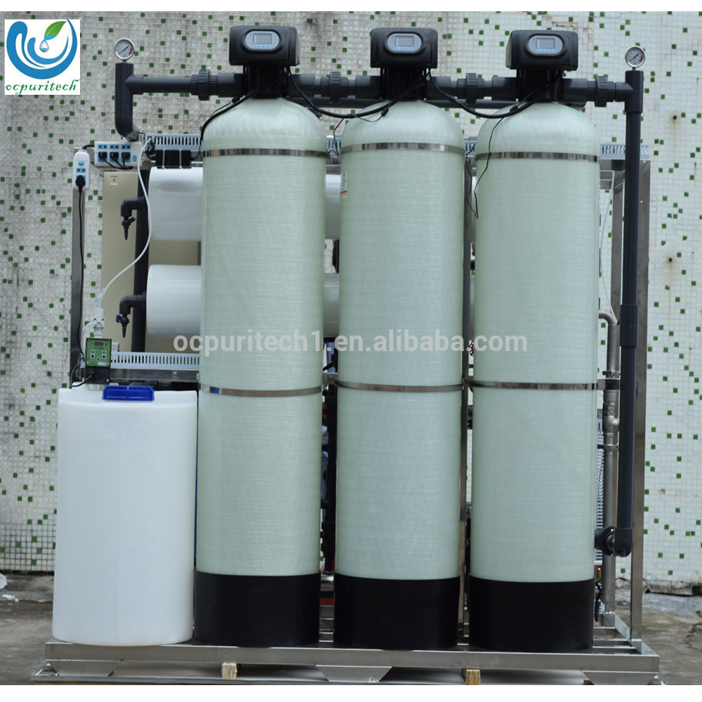 2000Lph water pretreatment filter with ro and edi