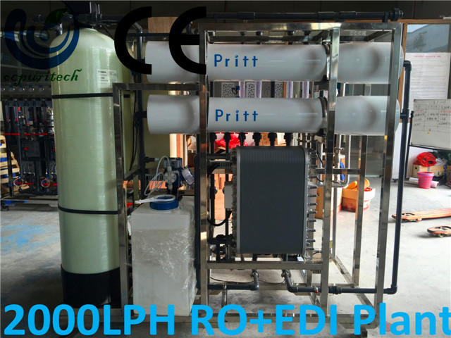 product-2000LPH chemical manufacturing and food beverage industry EDI ultrapure water system-Ocpuri-1