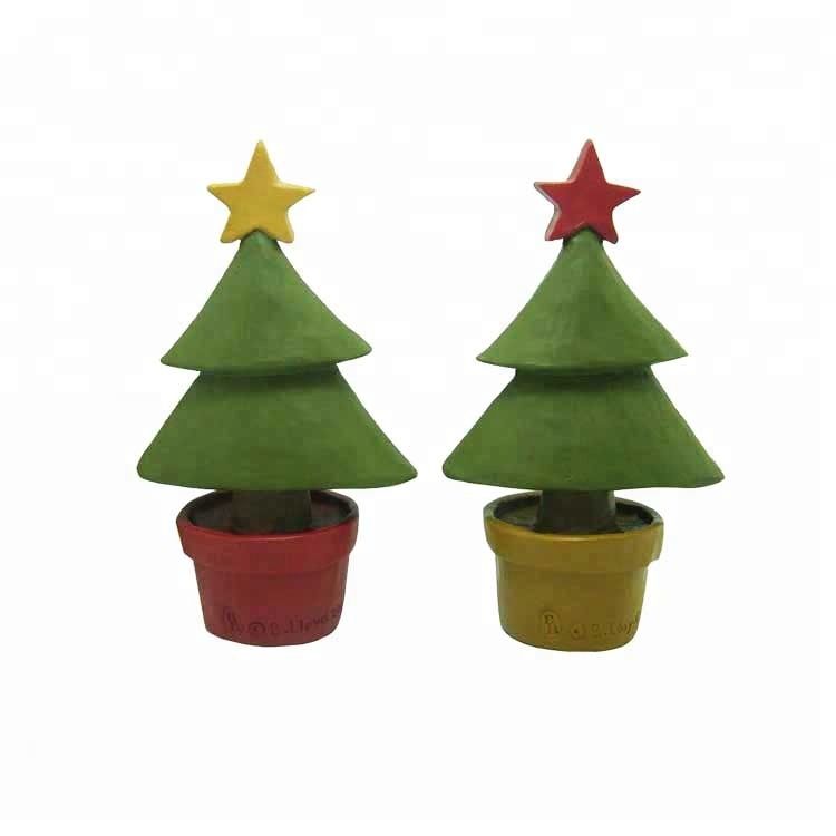 Customized christmas ornament resin christmas tree decoration