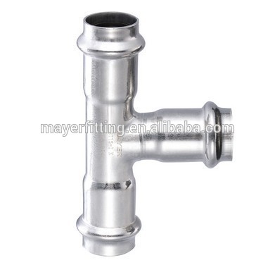 304/316L steel fitting tee or tee fitting application on heating system fire extinguish system