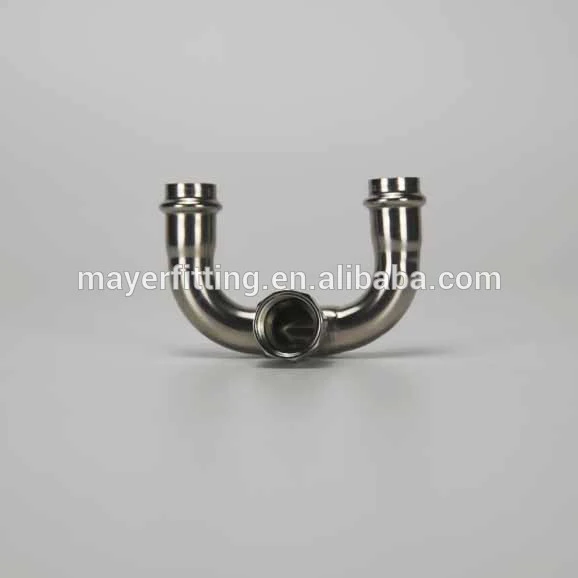 Factory Direct sales high quality stainless steel female thread fitting 180 degree U shape
