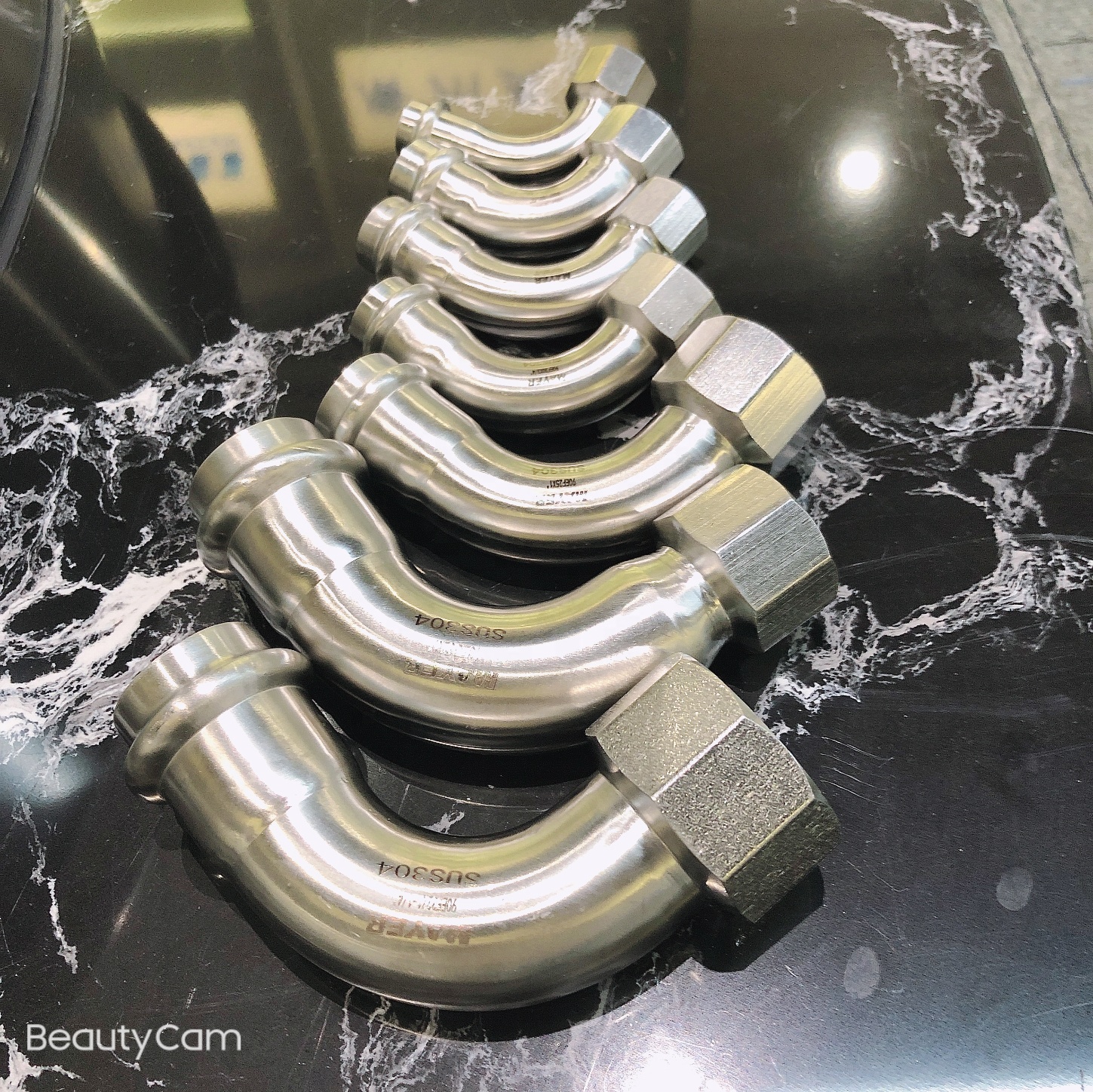 Stainless Steel V Type Press Pipe fitting Reducing ELbow 90 deg