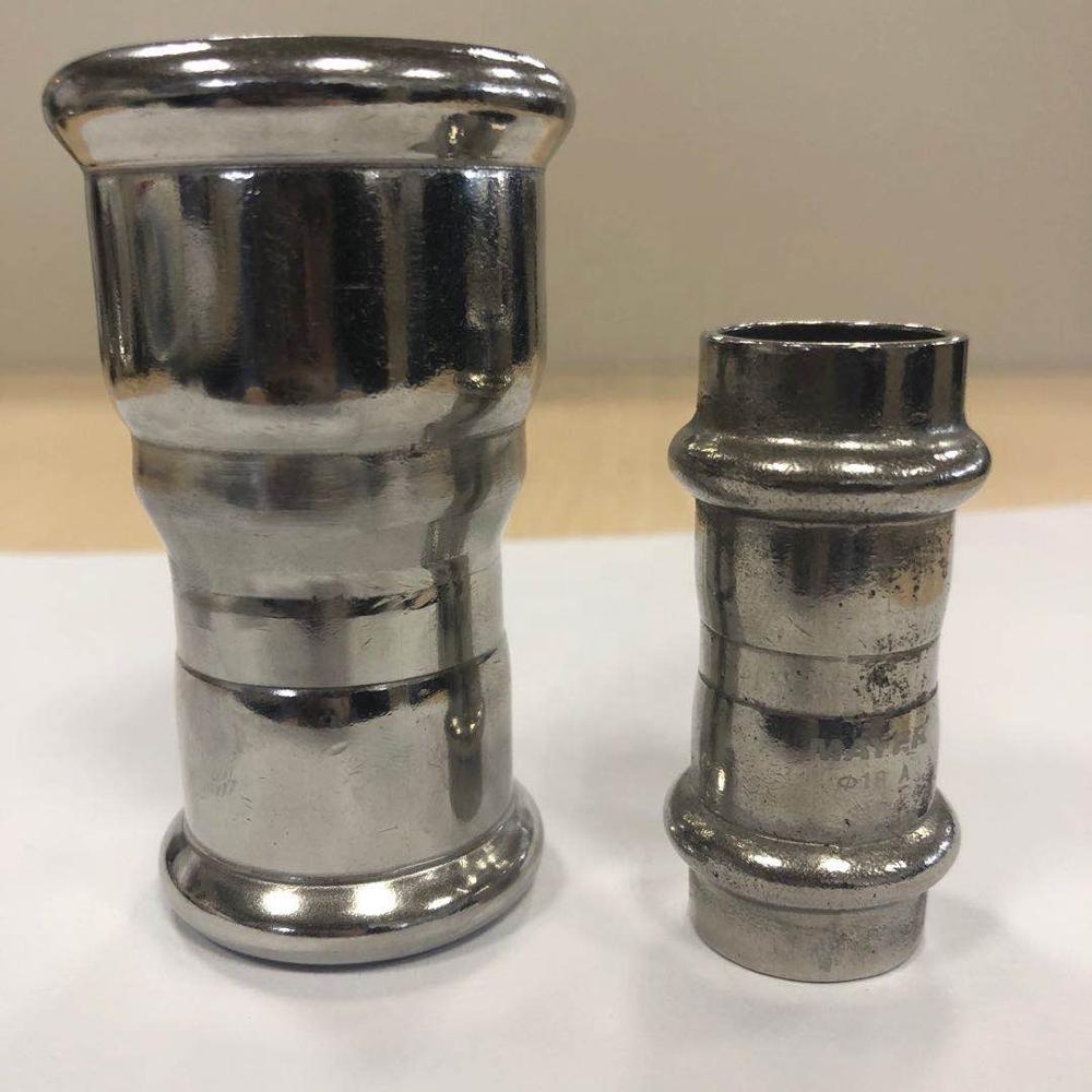 stainless steel press reducing coupling pipe fitting 304/316L