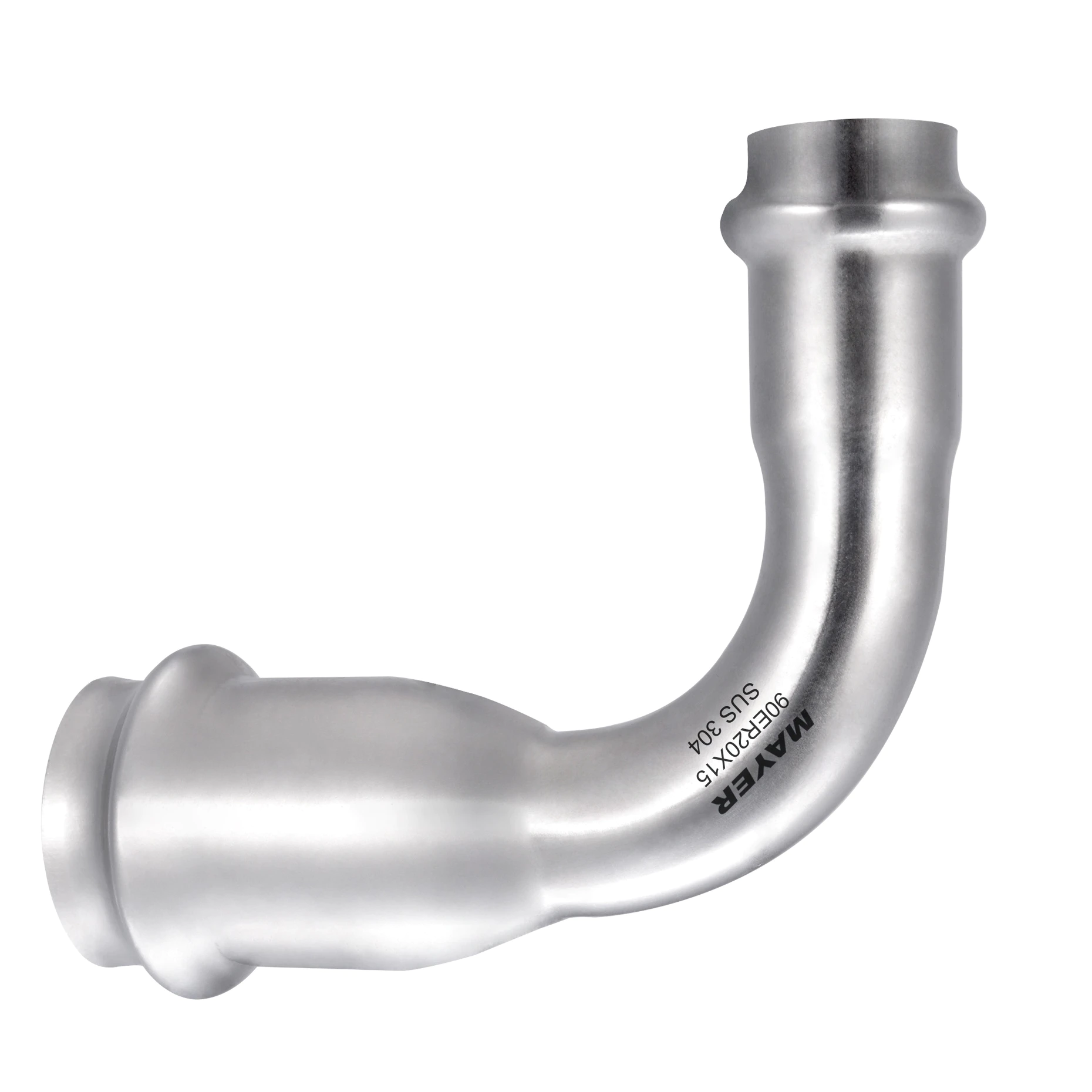 factory direct sales stainless steel pipe fitting 90 degree elbow V profile