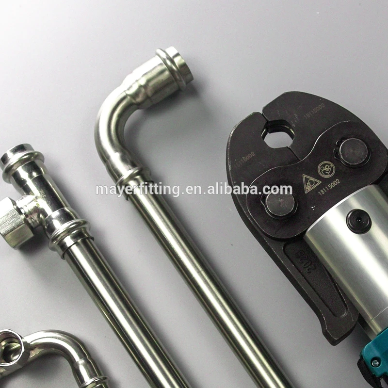 Hot sell inox tube fittings 304 tubos de acero 90 elbow reducer