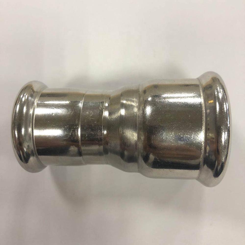 stainless steel press reducing coupling pipe fitting 304/316L