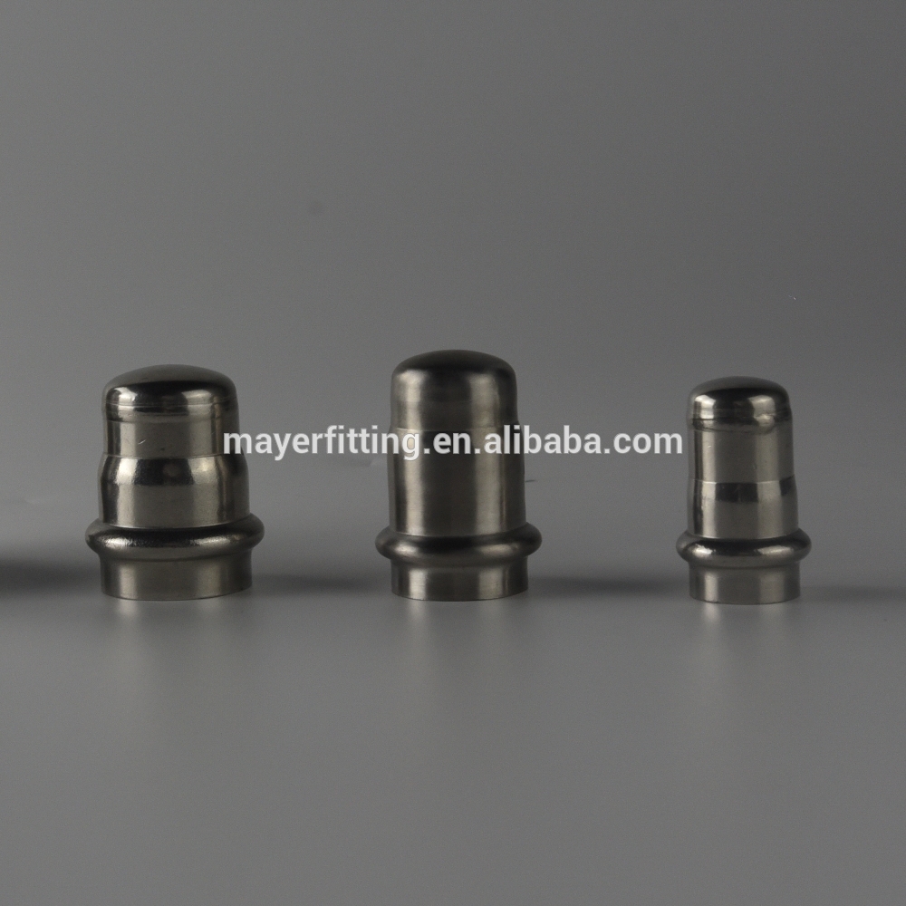 Stainless Steel Blind Tube End Cap Plug With or Without Chain